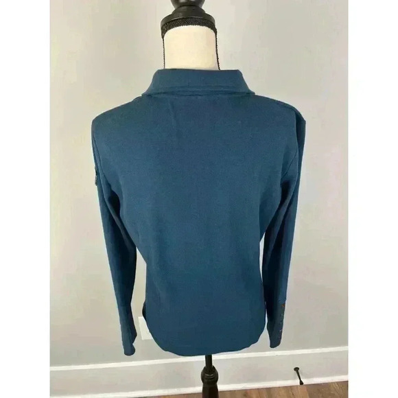 Gersemi Equestrian Milly Riding Shirt Half Zip Long Sleeve Women's M Blue Patch - Picture 6 of 14